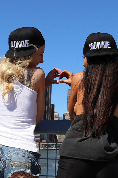 Blondie & Brownie Friendship Hats – burningbabeclothingco